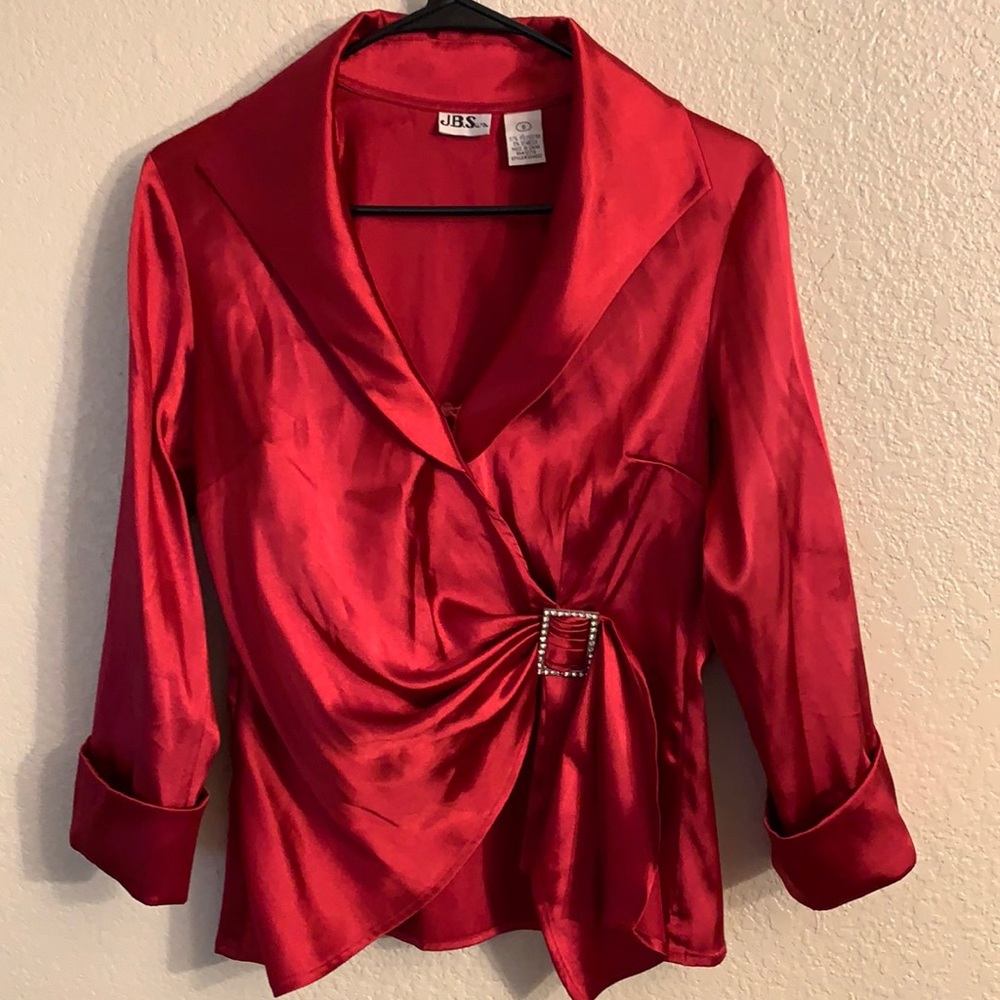 Red blouse
